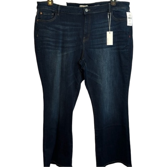 Warp + Weft Denim - NWT Warp &‎ Weft Blue Dark Wash Portland Boot Cut Jean in Size 22W